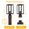 Dusk to Dawn Outdoor Post Lights with Pier Mount Base
