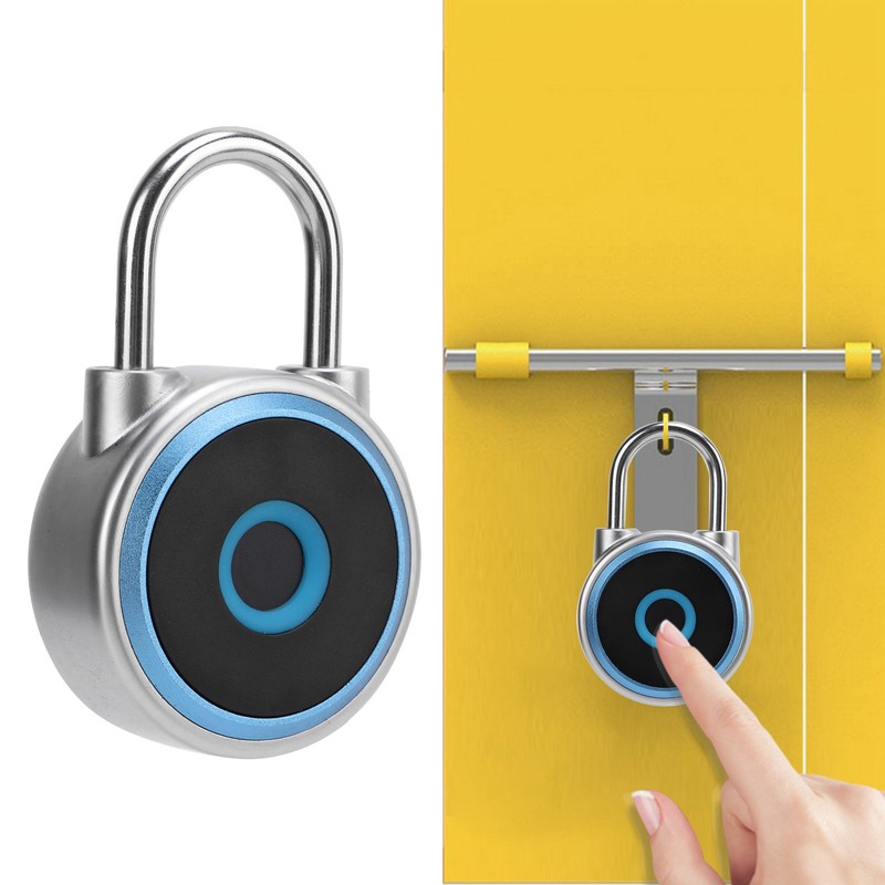GS50F Smart Padlock IP65 Waterproof USB Charging Pure Fingerprint Luggage