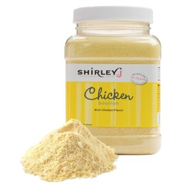 Shirley J Bouillon Powder - Rich, Concentrated, & Less Sodium Chicken Bouillon - Easy to Use Chicken Powder for Soup, Stew, Gravy, & More - 1 lb.