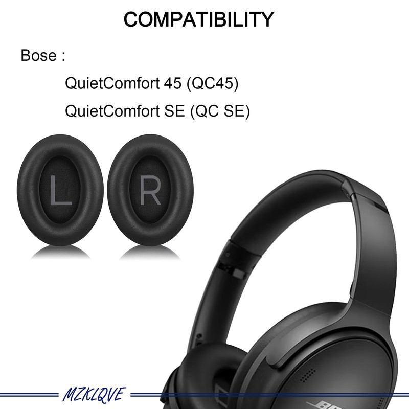 QC45 Ear Pads - Replacement Earpads for Bose QuietComfort 45,