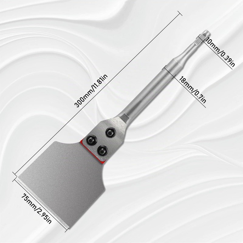 TIHOOK Scalpello SDS Plus, 300 mm x 75 mm, scalpello