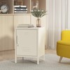 Metal Nightstand Modern End Side Table Steel Bedside Storage Cabinet