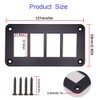 HOKAAER 4 Way Rocker Switch Panel Housing Holder, Rocker Toggle