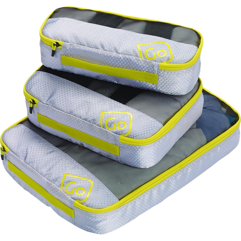 Go Travel Clothes/Garment Suitcase Packing Cubes - Yellow -Large Capacity,
