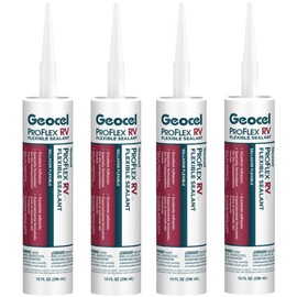 RV Trailer Camper Sealants Proflex Rv Flexible Sealant Clear 10 Oz. Geocel Quantity 4