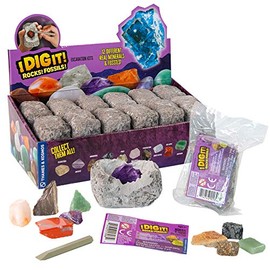 Thames & Kosmos I Dig It! Rocks & Fossils - 24 Mini Excavation Kit Gift Set | Birthday Party Favors