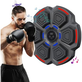 TGHIJKK 2024 Smart Music Boxing Machine: Home Wall-Mounted Training Gear - Bluetooth Interactive Fun - Fitness and Reflex Improvement
