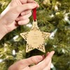 Personalization Universe Write Your Own Engraved Gold Star Ornament