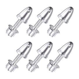 QUARKZMAN RC Aeroplane Propeller Spinner, 4 mm Bore and 6 mm Output Shaft Propeller Adapter for Brushless Motors and Speed Controller, Pack of 6