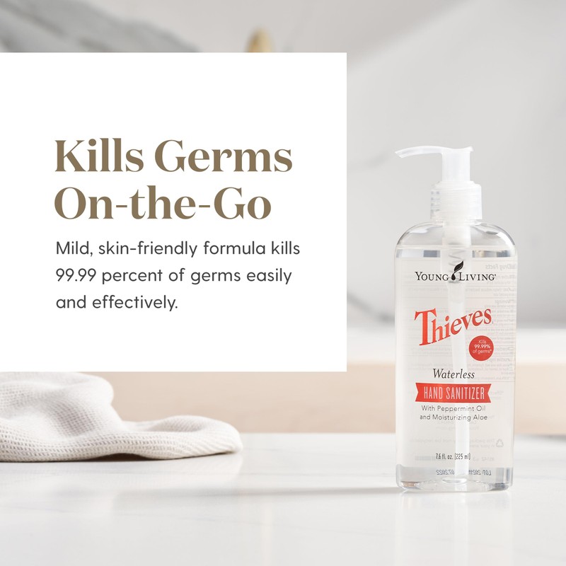 Young Living Thieves Waterless Hand Purifier with Peppermint Oil |