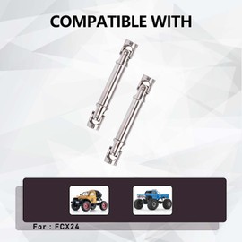 FEDCO FCX24 Driveshafts Steel Center Drive Shaft for FMS FCX24 K5 Blazer FCX LC80 Upgrades 1/24 RC Crawler