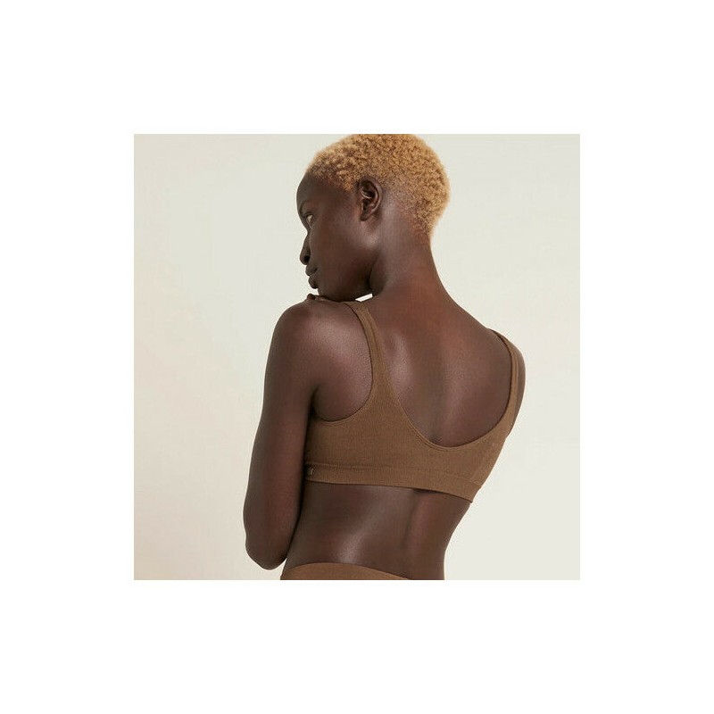 Boody Seamfree Crop Bra, Black / XL