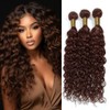 QEUOPE Dark Brown Water Wave Human Hair Color 4 Deep