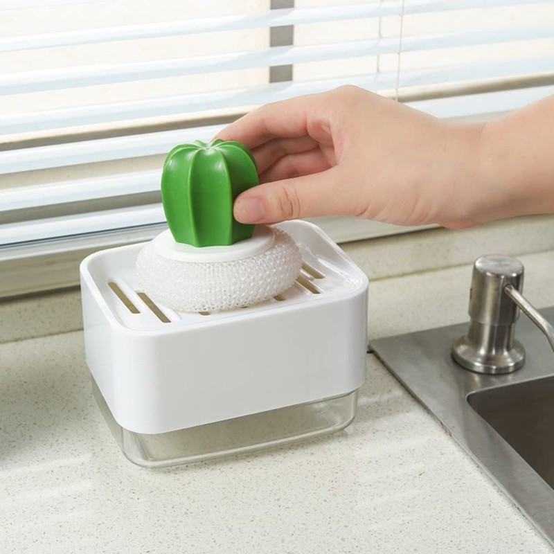 Norhogo Soap Dispenser with Sponge Holder, Soap Dispenser with One