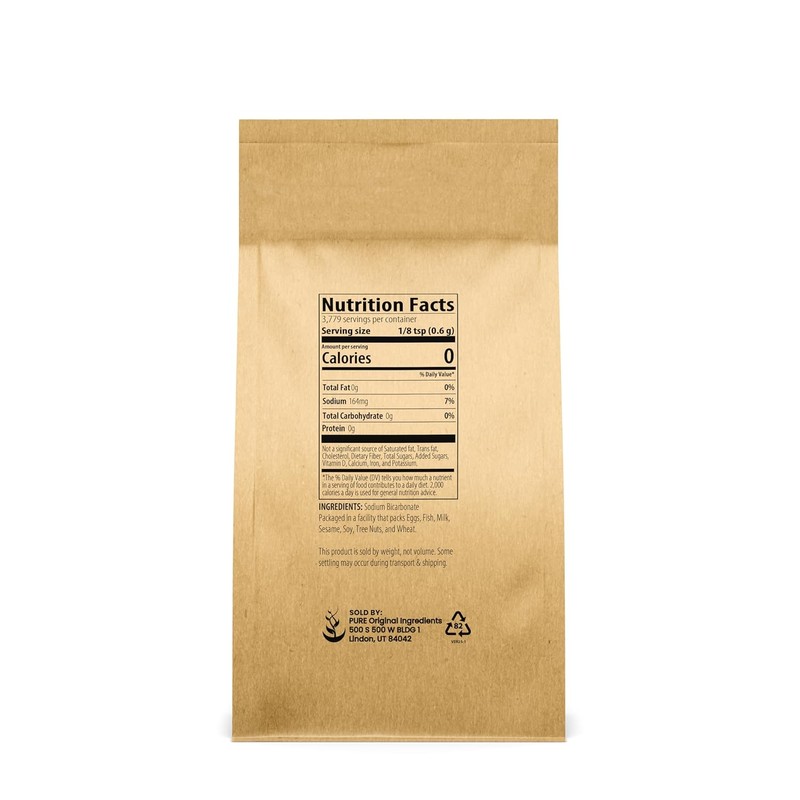 Pure Original Ingredients Sodium Bicarbonate (Baking Soda) (5 lb) Eco-Friendly