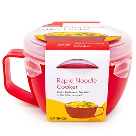 Rapid Plastic Noodle/Soup Bowl | Microwave Soup & Noodles in Minutes | Perfect for Dorm, Small Kitchen, or Office | Dishwasher-Safe, Microwaveable, & BPA-Free