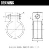 Kouei Kasei KFBS21-1400 Resin Pipe Clamp, 1.3 inches (32 mm),