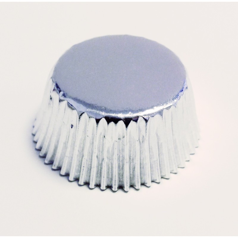 PME GE846 Silver Baking Cases for Cupcakes, Standard Size, Pack