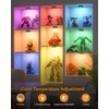 WILLED Under Cabinet Lighting Wireless,RGB Rechargeable Puck Lights with Remote