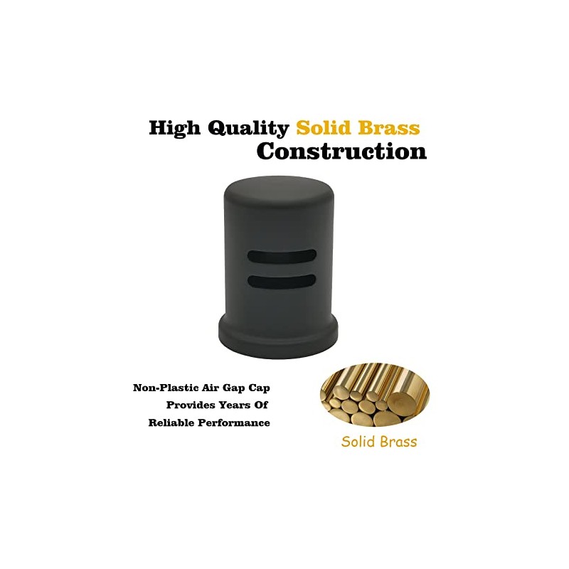 Dishwasher Air Gap Cover Black only, Skirted, Replacement Black air