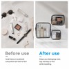 4pcs Beauty Case Trasparente Borsa da Viaggio per Cosmetici Impermeabili