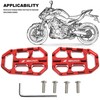 ABCERRSI CNC Wide Foot Pegs,Motorcycle Footpegs Rest Wider For Standard