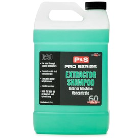 P&S Professional Detail Products Extractor Shampoo – Foam-Free Carpet & Upholstery Cleaner – 60:1 Concentrate – pH Balanced for All Materials – For Carpet Extractors – 1 Gallon