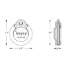 Keysy Key Fob Holder for Watch Band RFID (Clear)
