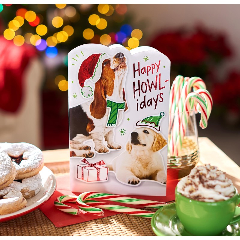 American Greetings Dog Christmas Card (Happy Howl-idays!)