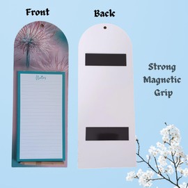 CareStarz Shopping List Pad with Pencil, 90 Tear Off Sheets To Do List Pad, Magnetic Shopping List Pad for Fridge, Magnetic Notepad, Grocery List, Memo Notepad for Home & Office