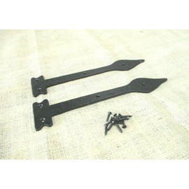 Vintage 4 Garage Door Decorative Hardware Dummy Hinges 10" Faux Fake Gate Iron Decorativ