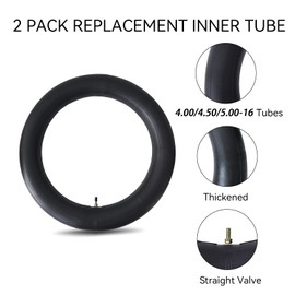 2 Pack 5.00-16 Inner Tube 130/90-16 500-16, 450-16, 5.00-16, 4.50-16 Tire Tubes with Straight Valve Stem Replacement for Farm Tractors, Wagons
