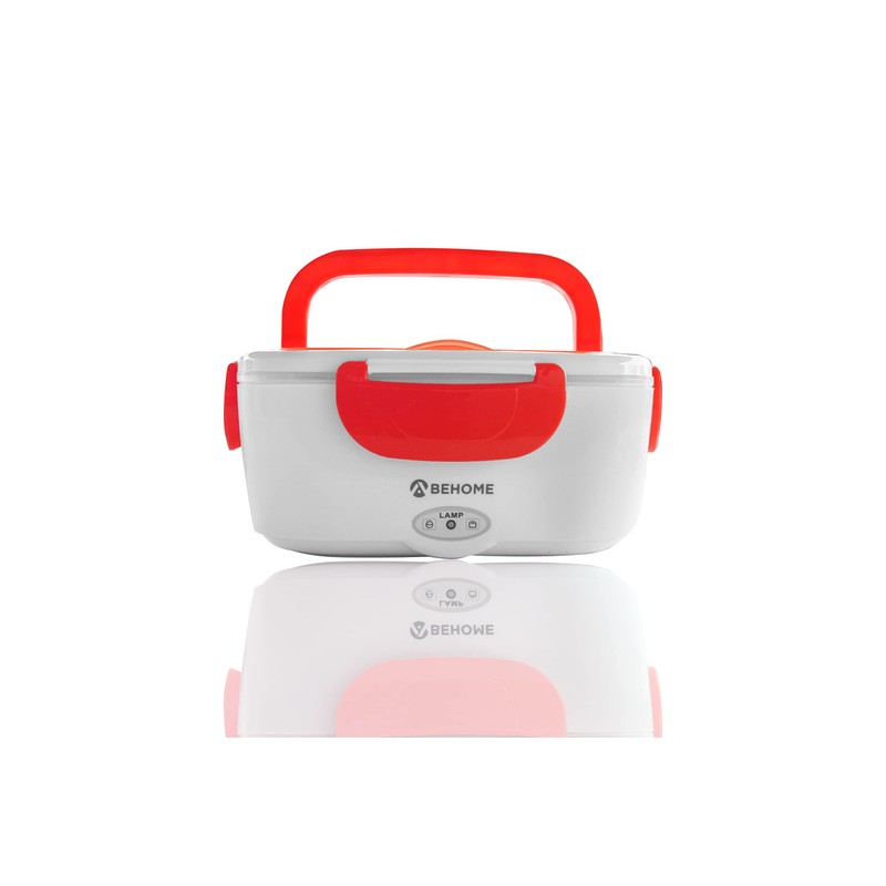 BEHOME Electric Food Warmer, Plastic, Red, 1.5 L