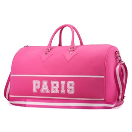 Paris Hilton York Hot Pink Duffle Bag with removable Strap and SLIV Card Case