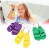 3 Pairs Slipper Keychain Silicone Multifunctional Key Chain Key Ring