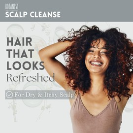 Botanist Keratin Shampoo for Women & Men, Dry Scalp & Itchy Scalp Shampoo by Protein, Collagen& Honey Extract in Japan, Paraben & Sulfate Free SHAMPOO, Lime& Green Leaf 15.5 Fl Oz, 2EA, SCALP CLEANSE