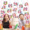 32Pcs Axolotl Hanging Swirl Birthday Party Supplies Swirl Axolotl Ceiling