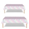 2P Rainbow Party Plastic Table Cloth,137x274cm Shiny Glitter Rainbow Tablecloths