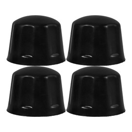 JECOMPRIS Wheel Hub Caps 4 Pieces Wheel Hub Rim Rubber Cap Cover Replacement Caps Quad ATV Parts For 110-250CC ATV Rim Hub Caps Accessories Black