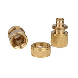 3 Way Coupling Water Garden Hose Male Fitting Joiner Adaptor with Quick Connectors
