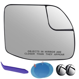 EAP Passenger Side Mirror Glass Compatible with Ford Maverick 2022-2025, Heated, NZ6Z17K707C NZ6Z17K707B FO1325212 FO1325211