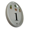 HNP Ceramic Topiary house number - weather proof - easy