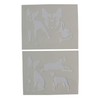 Boston Terrier Dog Stencils - 2 Piece Set