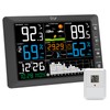 Urageuxy Wireless Weather Station with Indoor Outdoor Thermometer, Atomic Clock,