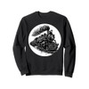 Locomotive with coal for railway outfit lovers sweatshirt, black