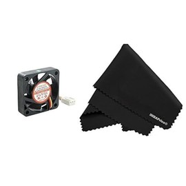 EverCool EC4010M12CA Case Fan, 40x40x10mm 3-pin + 7"x6" Microfiber Cleaning Cloth