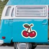 Extra Large 460mm 'Two Cherries' Permanent Sticker Decal for Cars/Windows/Bins/Walls