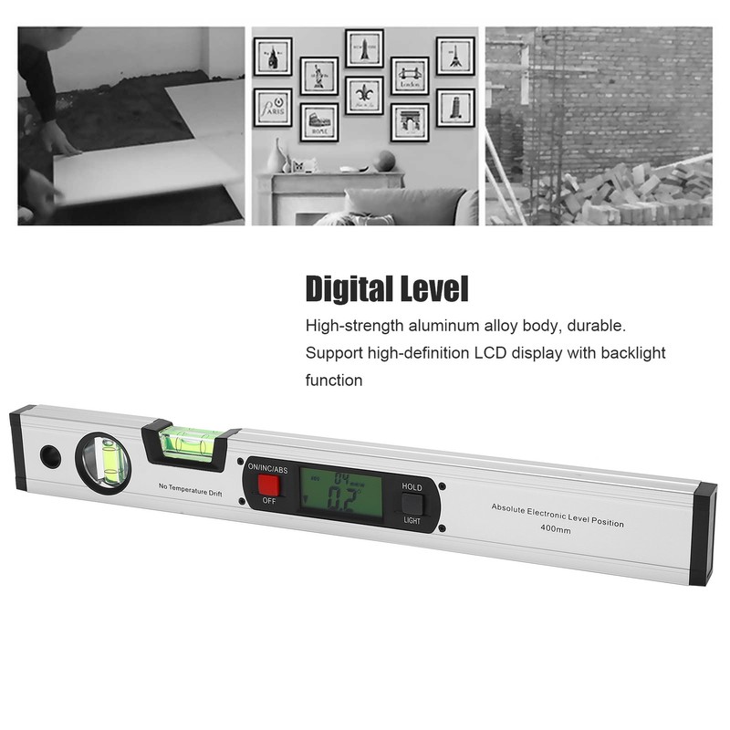 400mm Digital Display Angle Ruler Electronic Level Gauge Protractor Angle