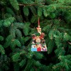 Festive Dogs in a Tree Shape Christmas Ornament, Holiday Décor,