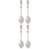 Fino Demi Spoon, Stainless Steel, Rose Design, For Everyday Coffee,